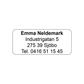 15x35mm Etikett
