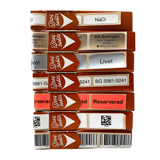 15x35mm Etikett