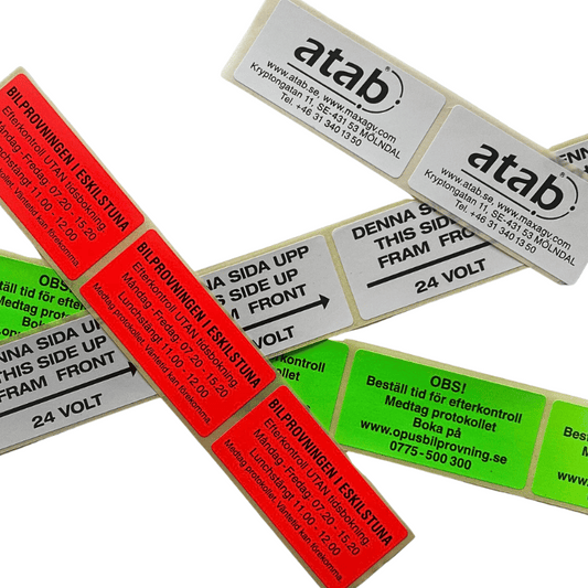 30x60mm Etikett